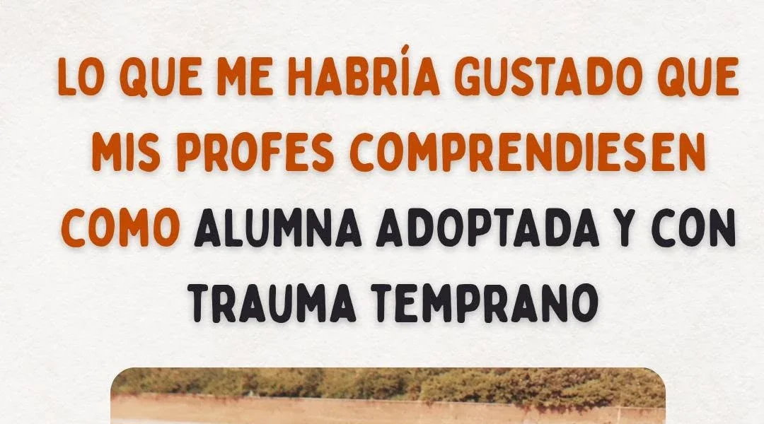 Los profes y alumna adoptada