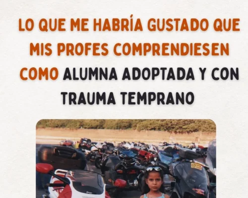 Los profes y alumna adoptada